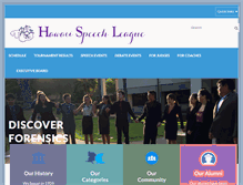 Tablet Screenshot of hawaiispeechleague.org